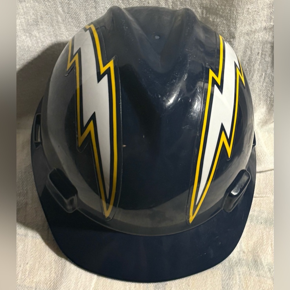 Rare Vintage NFL San Diego Chargers 1997 Bolt Logo Hard Hat M